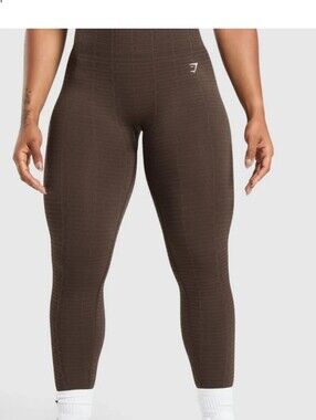 Gymshark Adapt Monogram Seamless High-Waist Brown Leggings